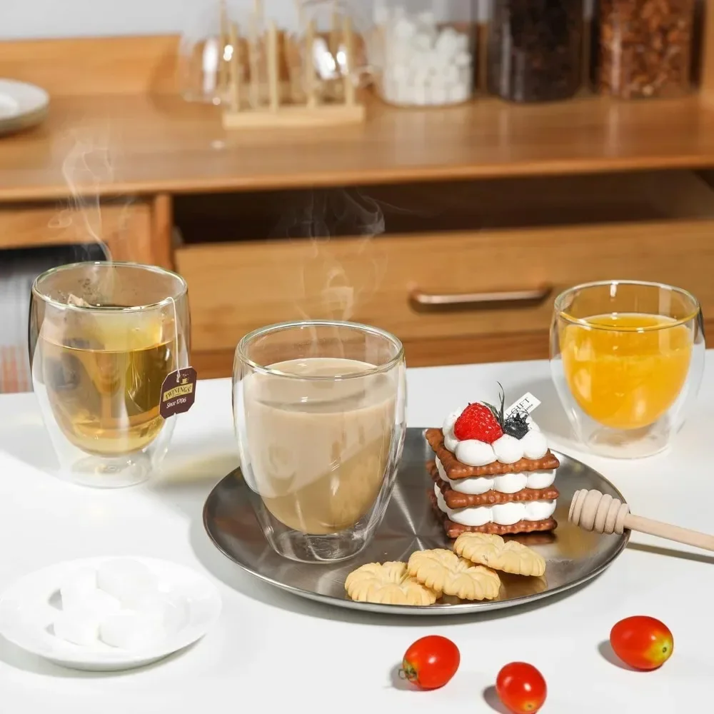 6 pcs Clear Double Wall Glass  - Espresso Shot Glass ulasan dan harga
