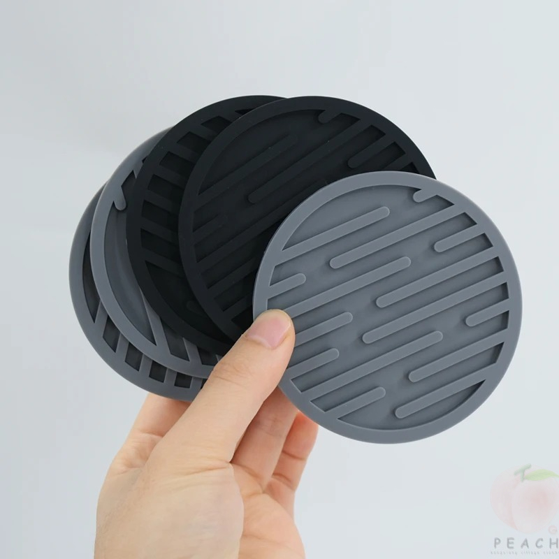 10cm Silicone Coasters Round H - Espresso Shot Glass ulasan dan harga