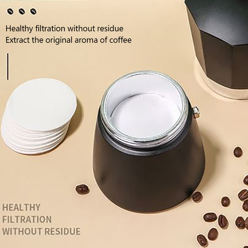 100Pcs Round Coffee Filter Pap - Coffee Equipment For Home ulasan dan harga
