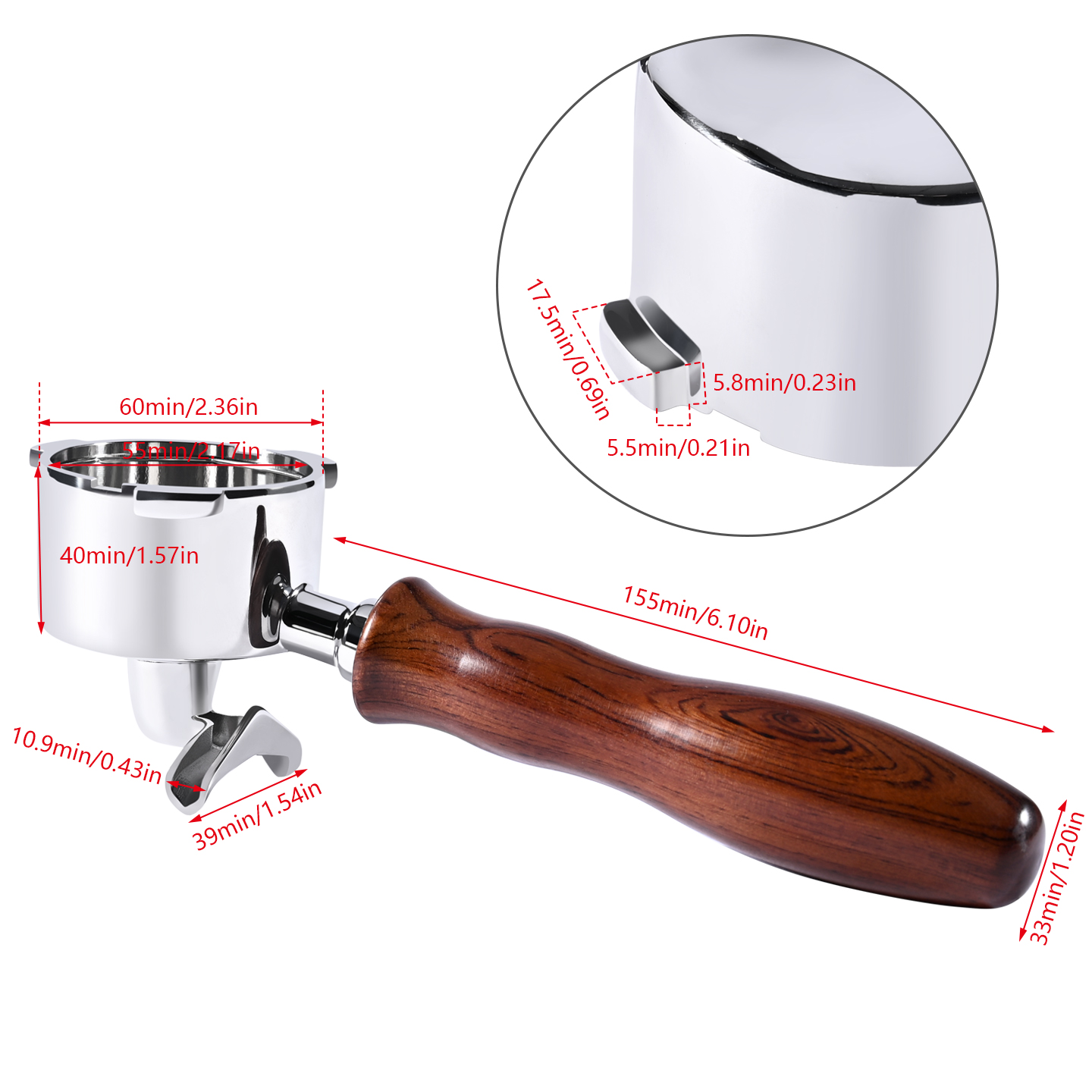 51mm Double Spout Coffee Porta - Coffee Equipment ulasan dan harga